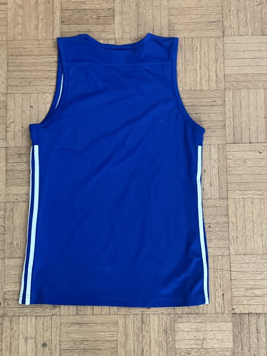 Adidas T-shirt: Adidas Tanktop blau – Usato da Bern venduto da fortuna021 1
