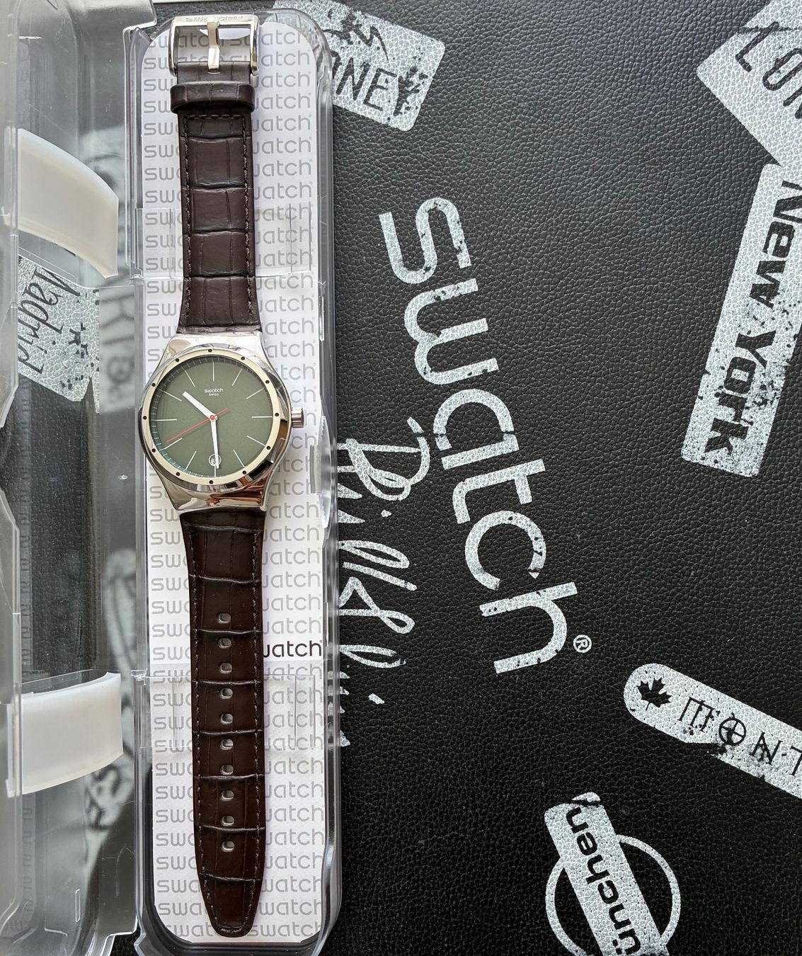 Swatch Uhren: Swatch Uhr Irony Automatic Sistem Kaki YIS407 – Neu (gemäss Beschreibung) aus Orpund von Dracaris77