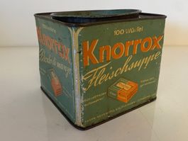 Antike Blechdose Knorr Fleisch Suppen Würfel Blech Dose