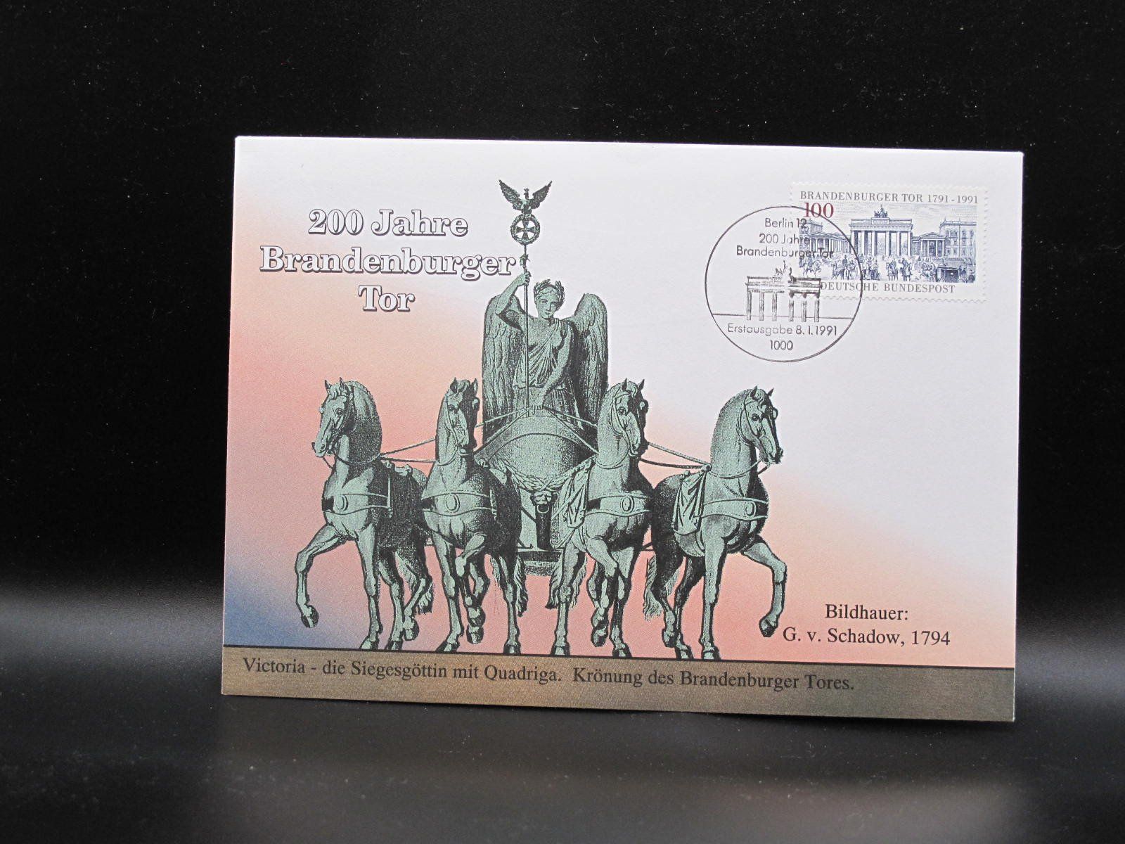 Alle Briefmarken: BRD 1991 Brandenburgertor FDC – Gebraucht aus Wil SG von fva01