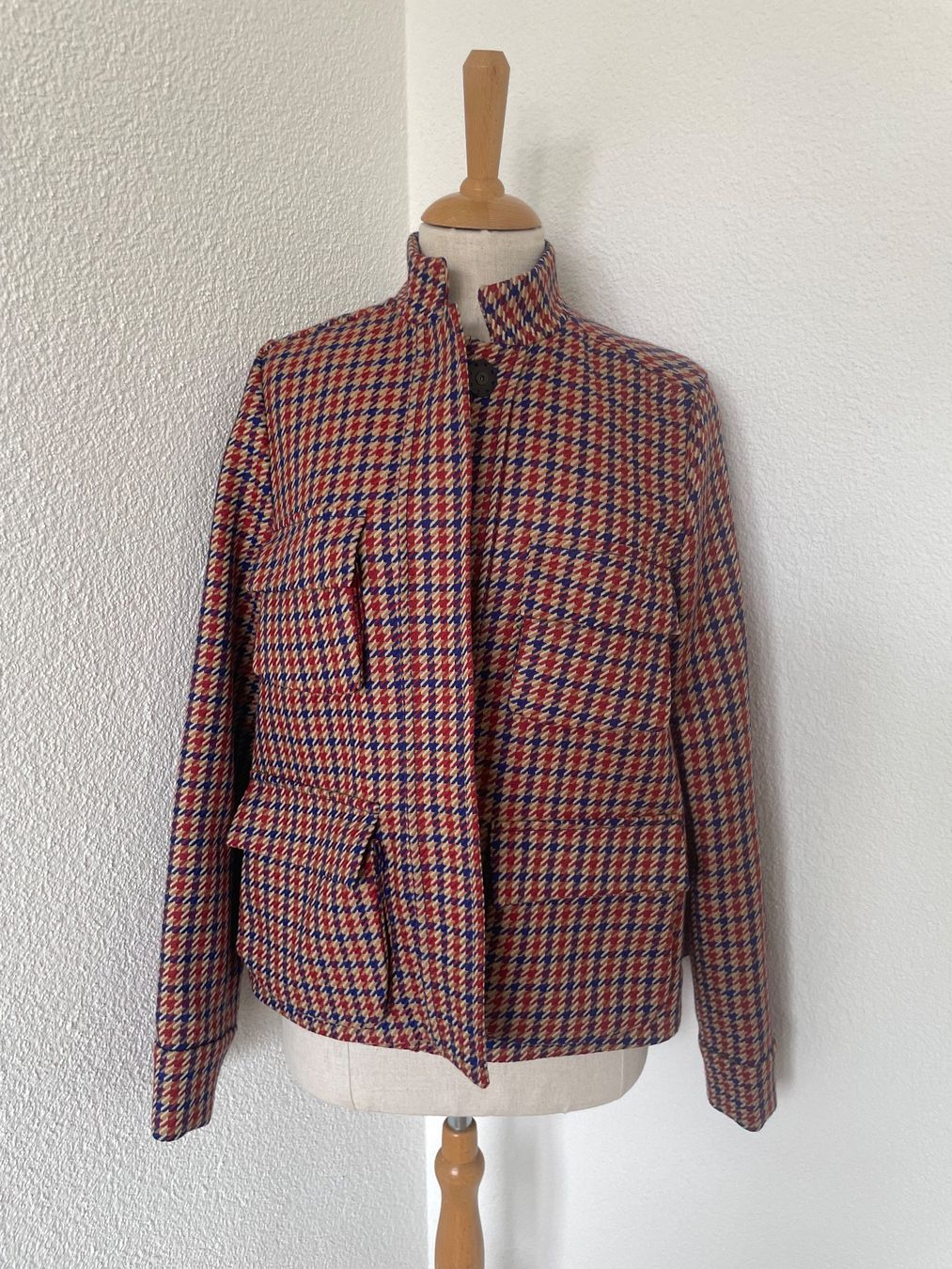 Odeeh Giacche: ODEEH Karierte Wolljacke Übergangsjacke Grösse 40 – Usato da Buchs SG venduto da VintageHomeCH 1