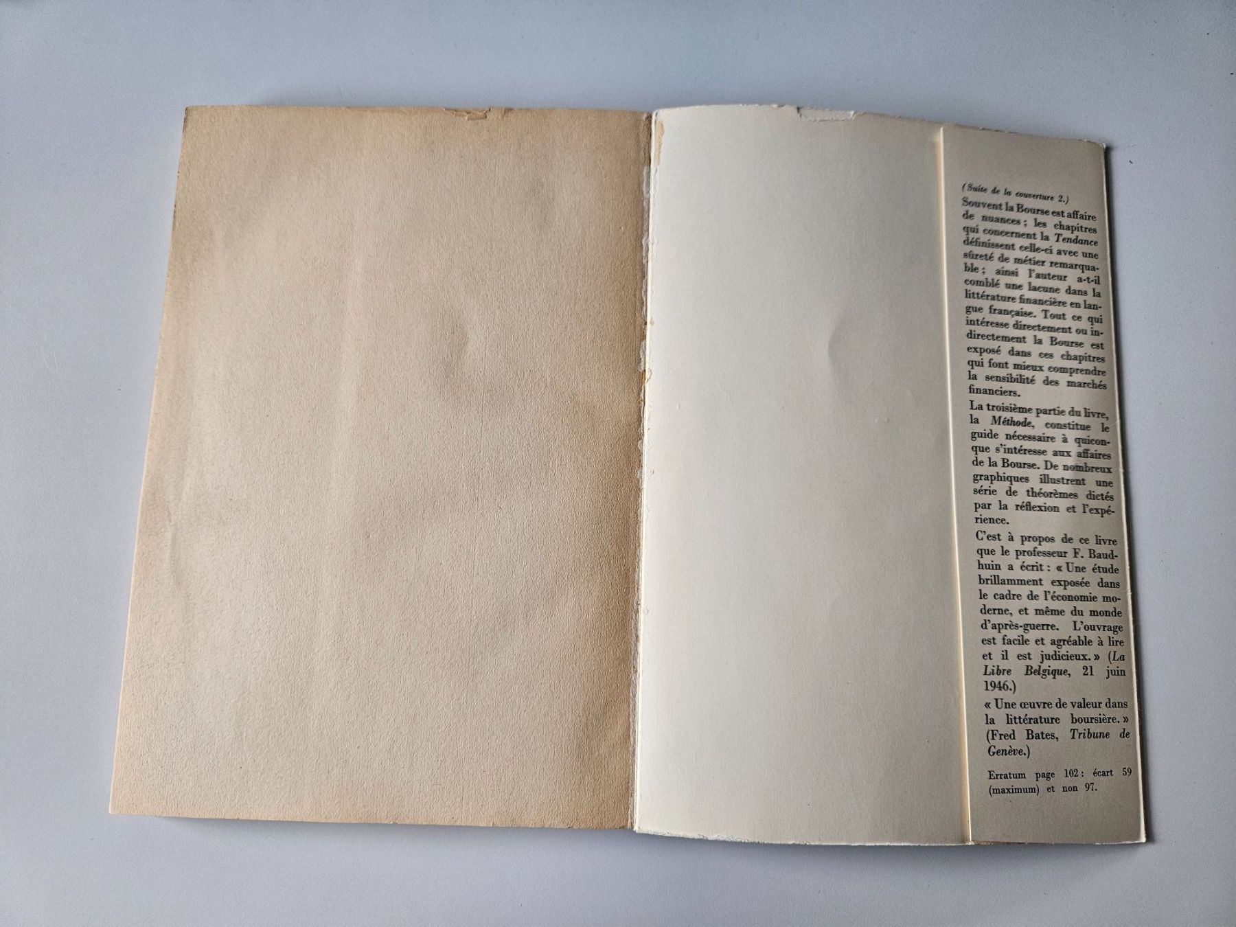 Libri: Science pratique de la bourse - Ernest Bory - Payot, 1945 – Usato da Echandens venduto da annegug 5