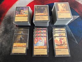 Lorcana 250 Karten Englisch NM Sleeved Set 1, Set 2 & Set 3
