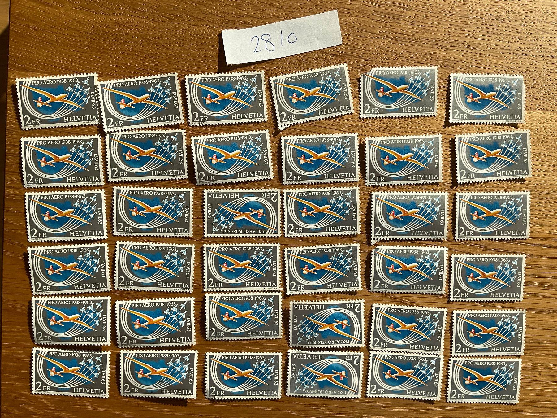 Tutti i francobolli: 72Fr Flugpost Frankaturware ungestempelt postfrisch Sammlung – Nuovo (secondo la descrizione) da Wil SG venduto da Chefsugus