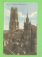 Fribourg, La Cathédrale et Hotel -de-Ville