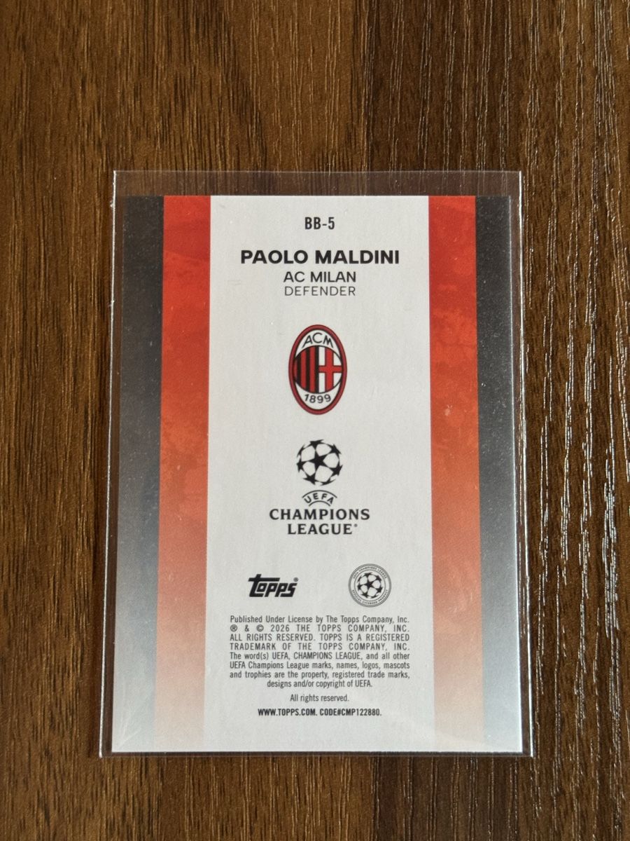 Topps Carte collezionabili: Paolo Maldini – Nuovo (secondo la descrizione) da SAXON venduto da Mic_9 1