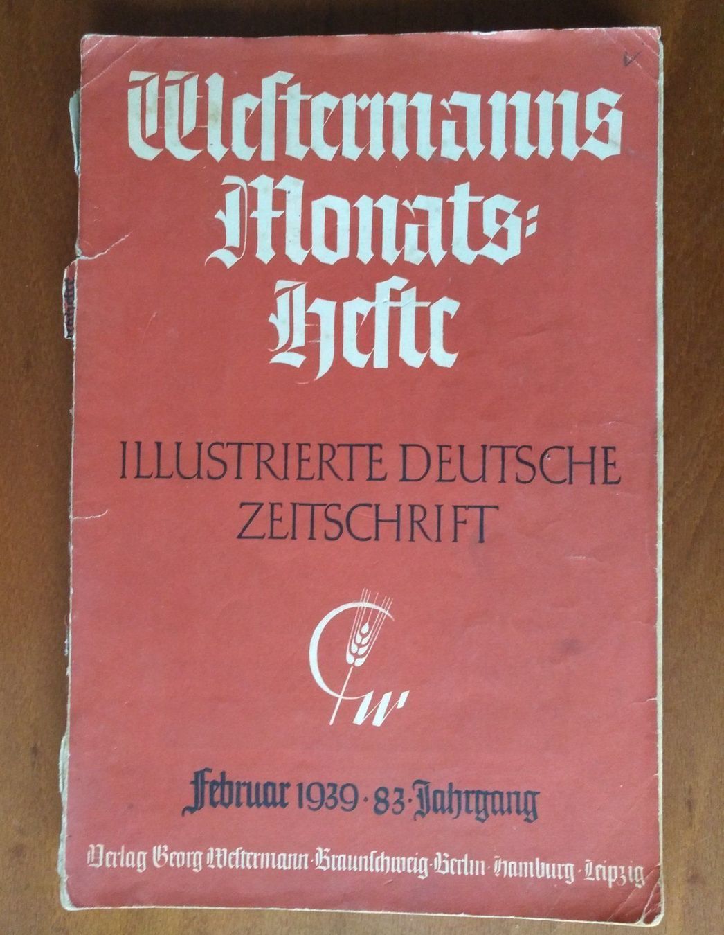 Riviste & Magazine: Westermanns Monatshefte - Februar 1939 – Usato da Chur venduto da rh86424