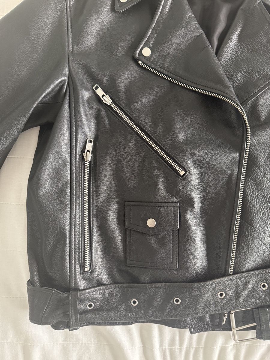 H&M Giacche: Leather Jacket - Unisex Biker Style - Size M – Usato da Zürich venduto da lisa_grnbrg 1