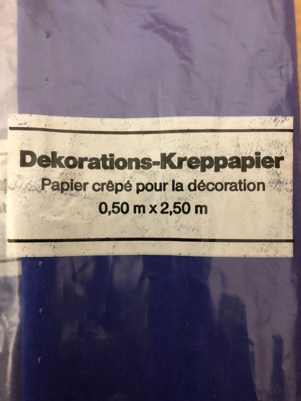 Carta: Dekorations Kreppapier blau – Nuovo (secondo la descrizione) da Eschlikon TG venduto da ArtRec 1