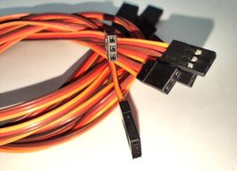 5 Servo Verlängerungskabel im günstigen Set - 50 cm Länge