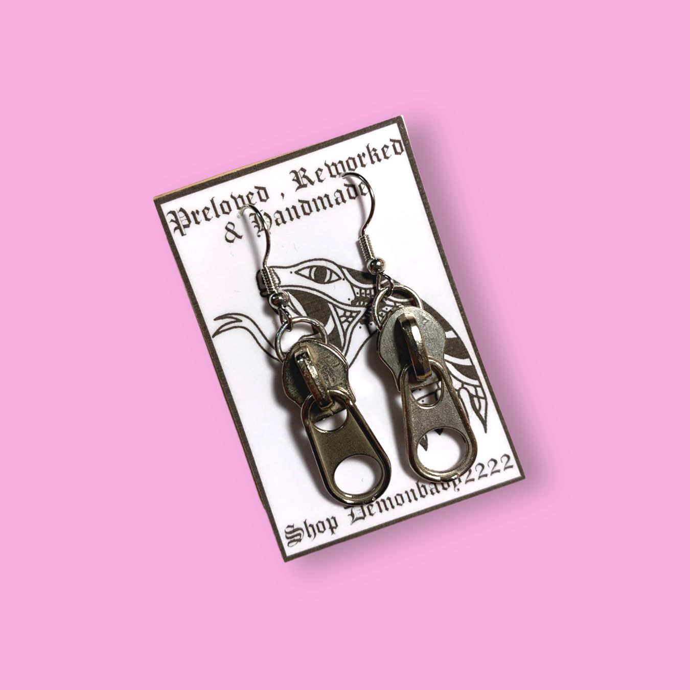 Orecchini pendenti & Orecchini a lobo: “Zipper” earrings – Usato da Basel venduto da demonbaby2222 3