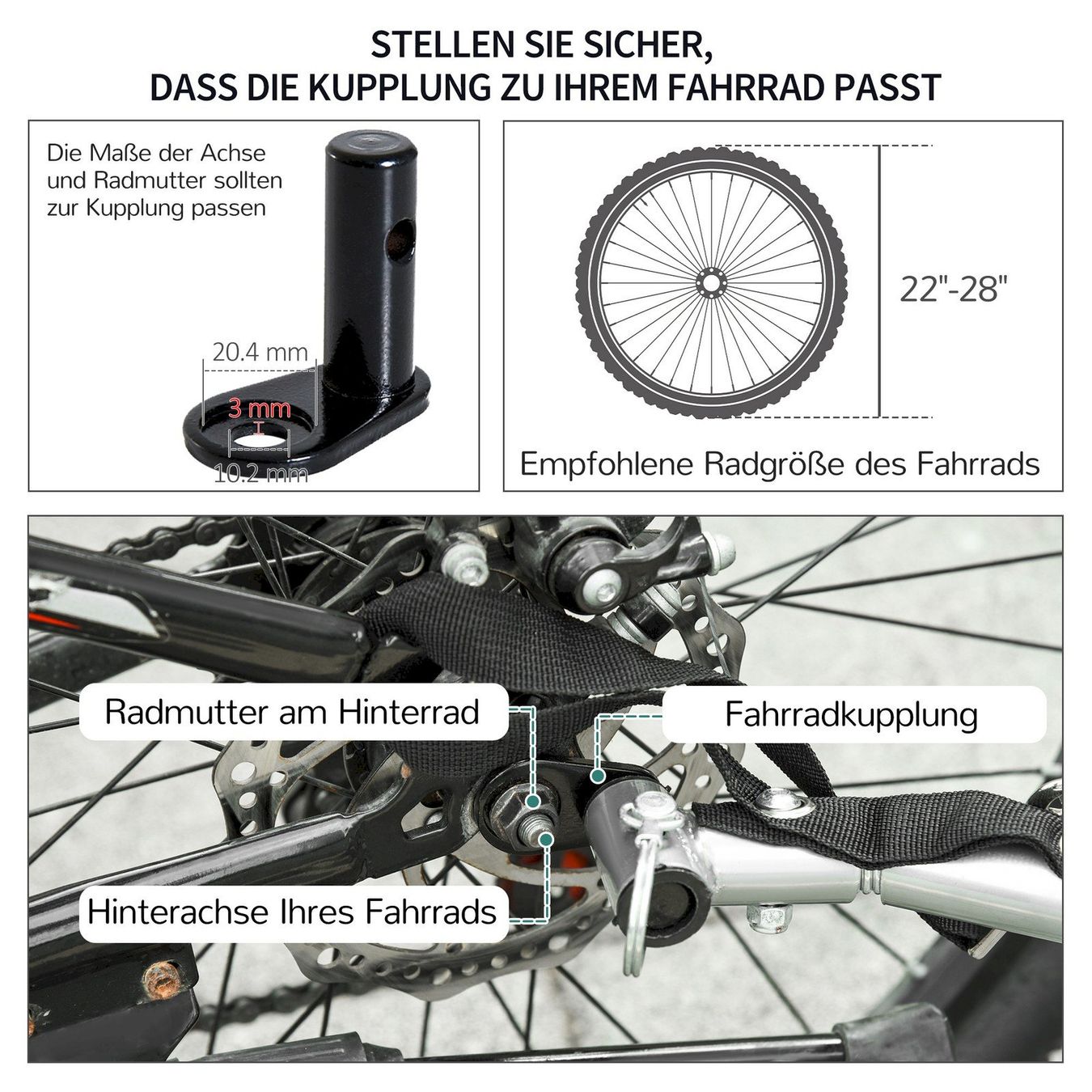 Veloanhänger: HomCom Lastenanhänger Weiß – Neu und originalverpackt aus Bottighofen von zaap 6