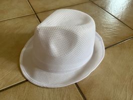 Chapeau Fedora blanc