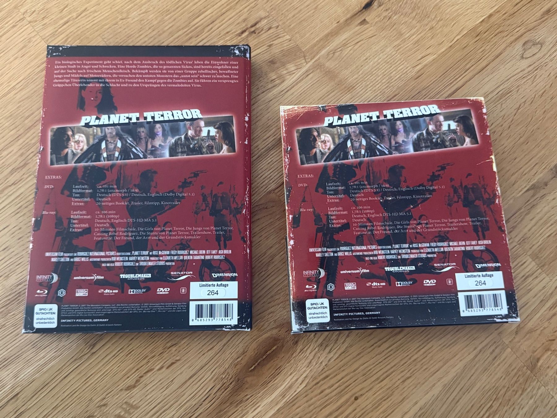Tutti i DVDs: Grindhouse - Planet Terror  Mediabook Wattiert – Usato da Oftringen venduto da CatchMeIfYouCan68 3