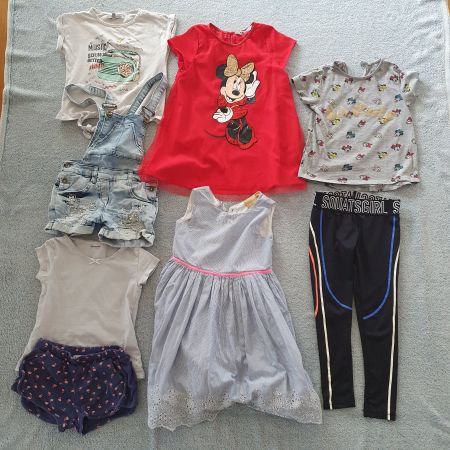 Lot de vêtements fille (8 pièces)  98/104  3-4 ans