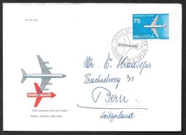 Swissair Erstflug Zürich - New York 30.5.1960