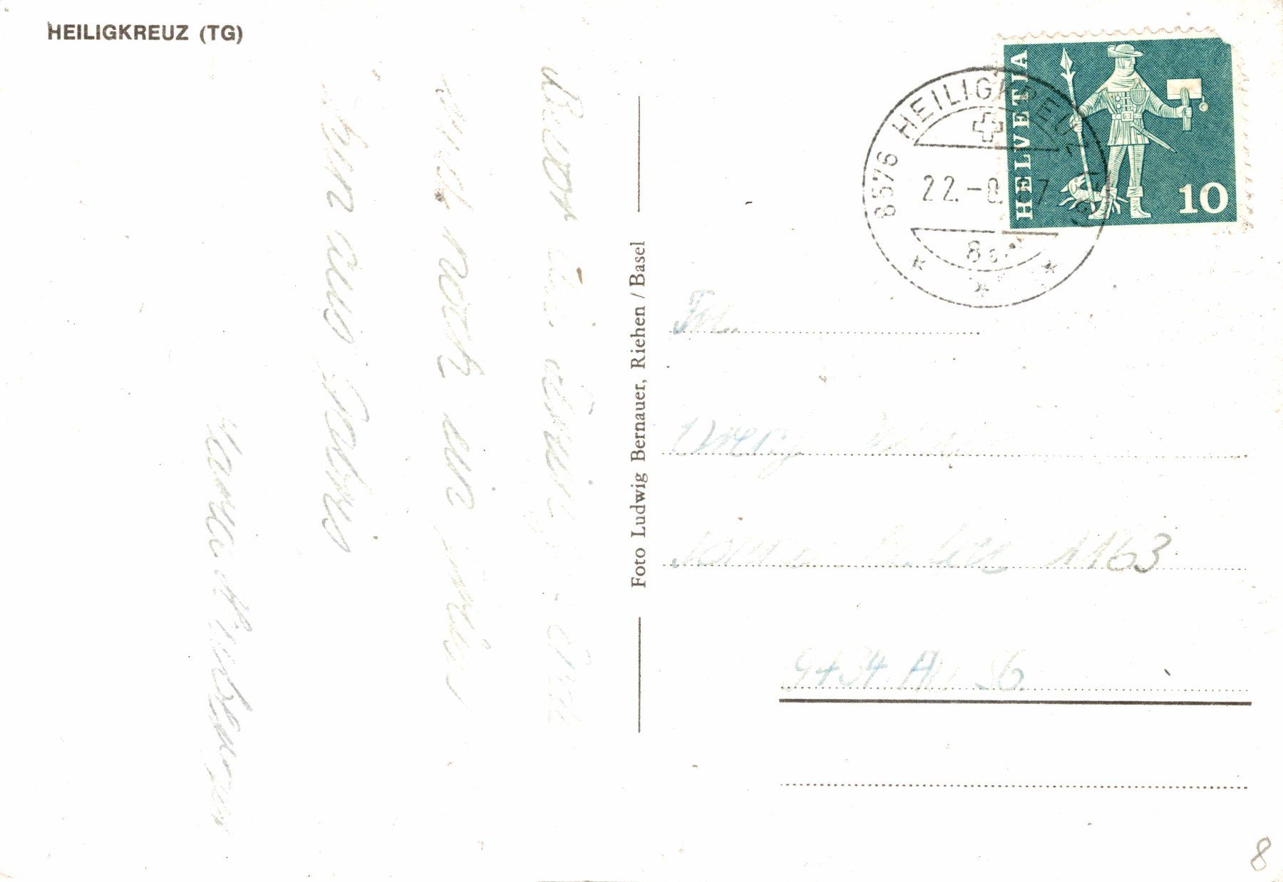 Cartoline postali: Heiligkreuz (TG) – Usato da Bronschhofen venduto da Astore 1