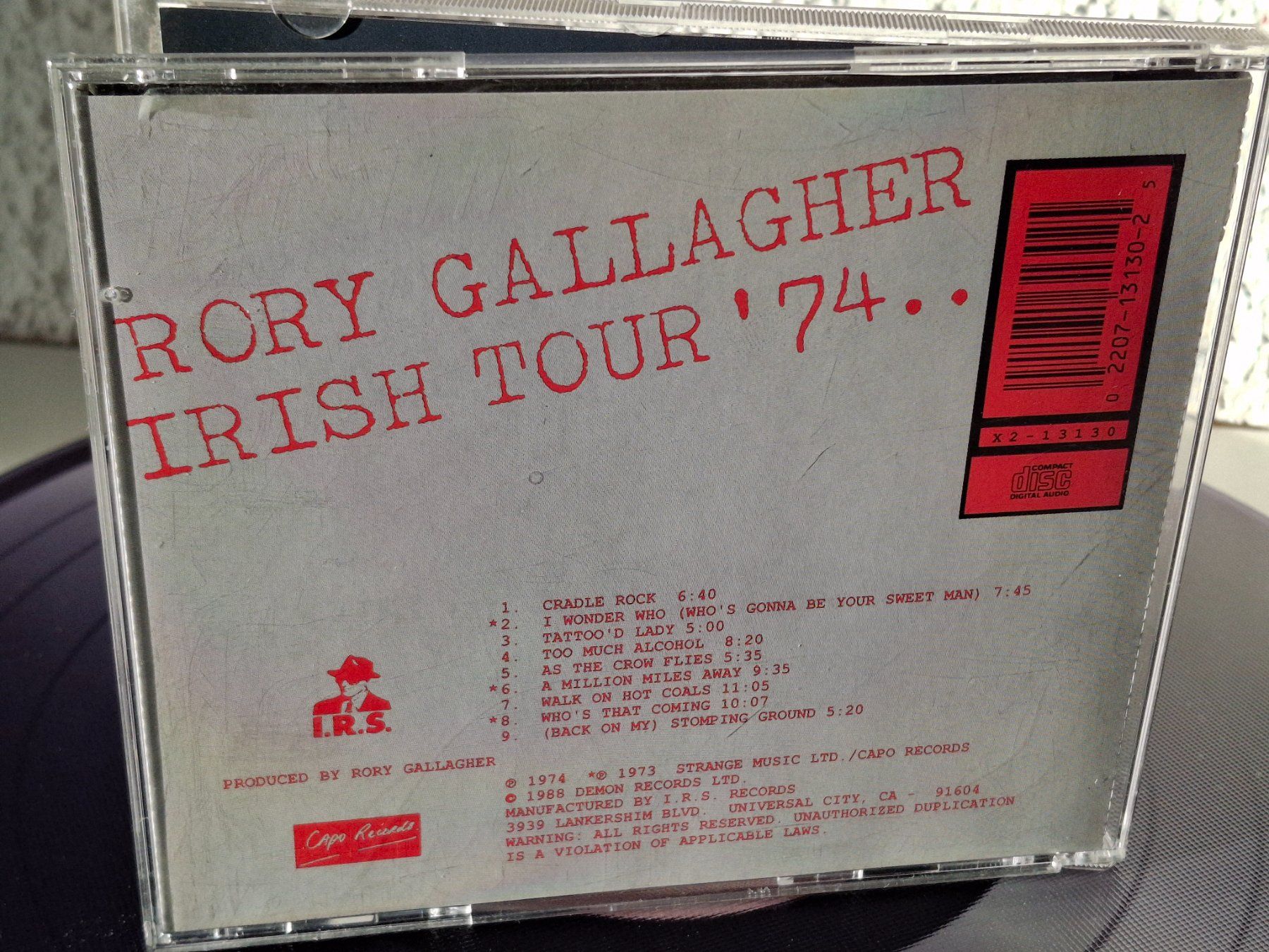 CD: CD Rory Gallagher - Irish Tour '74 - – Usato da Aarberg venduto da Jackup1 1