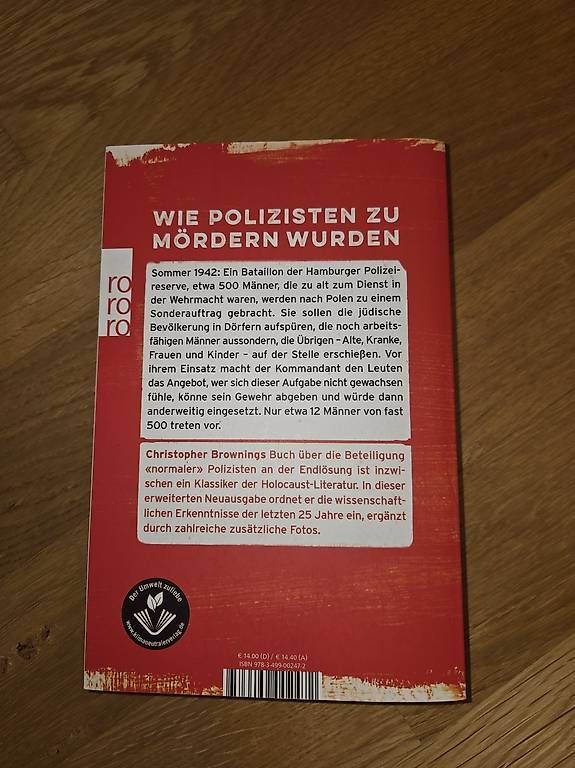 Bücher: NEU Christopher Browning - Ganz normale Männer – Gebraucht aus Zumikon von CiaVS
