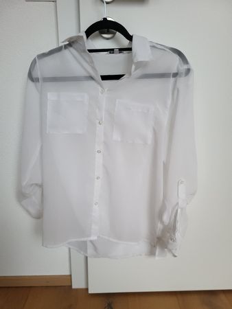 Weisse luftige Bluse Terranova