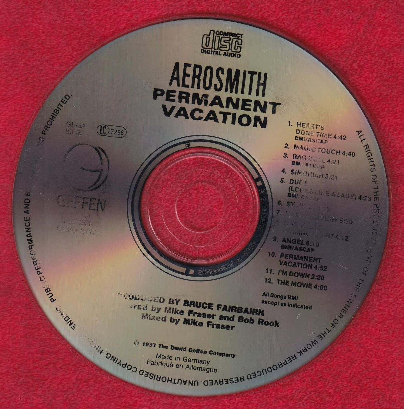 CD: Aerosmith - Permanent Vacation (CD) – Usato da Zürich venduto da Pfluftl2000 2