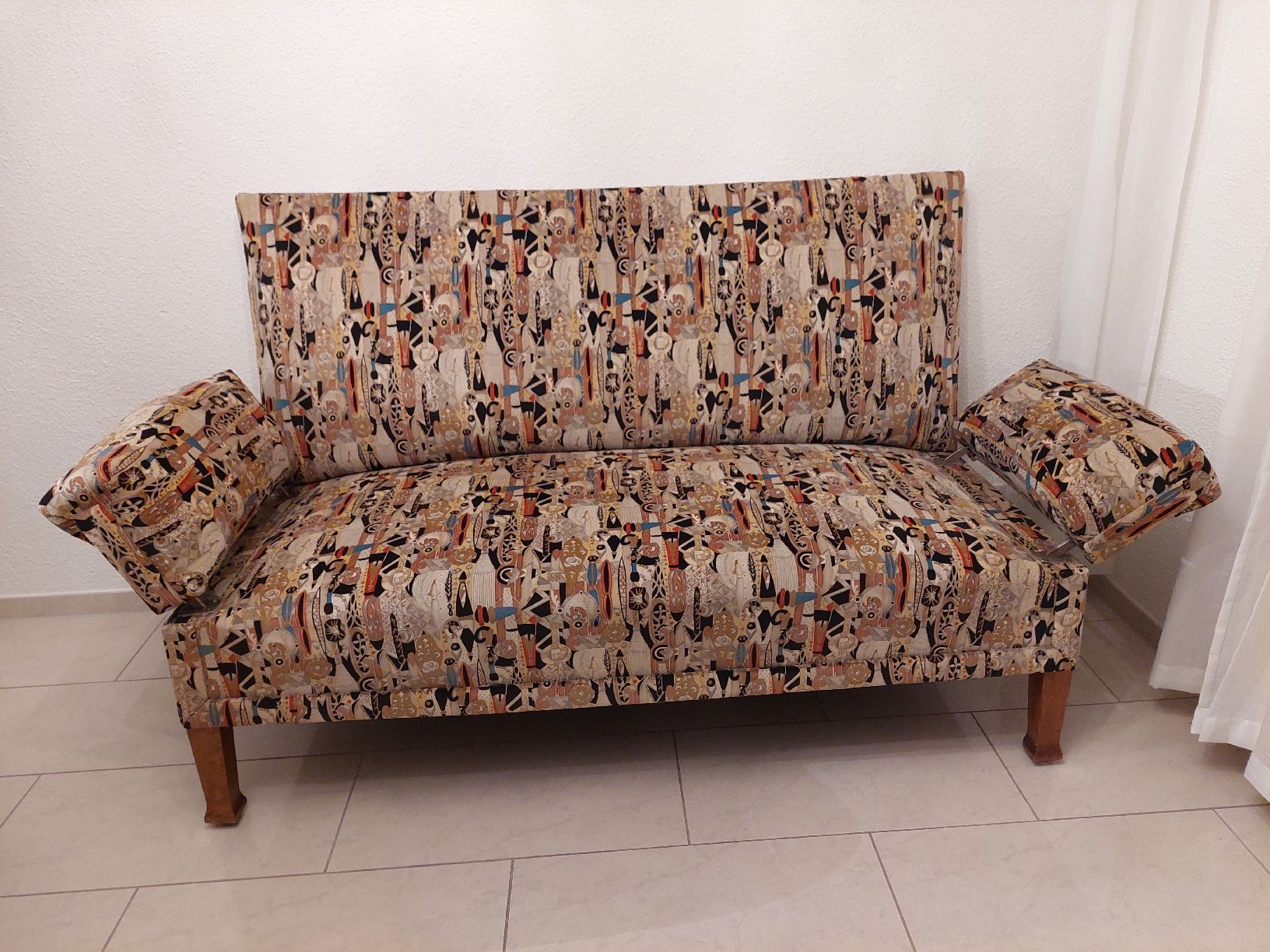 Divani: Retro 2er-Sofa & Sessel, massiv, Federkern – Usato da Brunnen venduto da Livianda 2