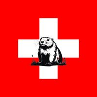 1.5 m * 1.5m NEU Schweizer Fahne Flagge Murmeltier, Murmeli