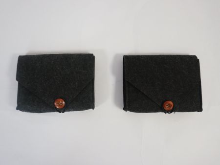 Filztäschchen-Set (2 Stück) – 16,5 × 13 × 4 cm