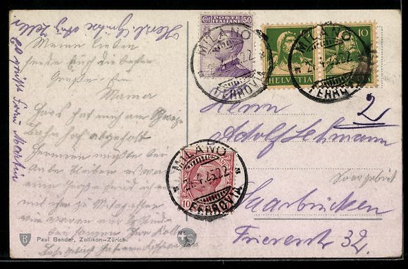 Cartes postales: AK Melide, Gesamtansicht – D'occasion à Berlin par bartko-reher 1