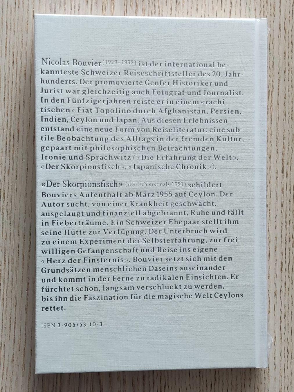 Libri: Nicolas Bouvier – Der Skorpionsfisch – Nuovo e nell'imballaggio originale da Schaffhausen venduto da philscardstore 1