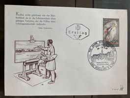 Österreich 1967 ill. Ersttagsbrief Kokoschka Ausstellung