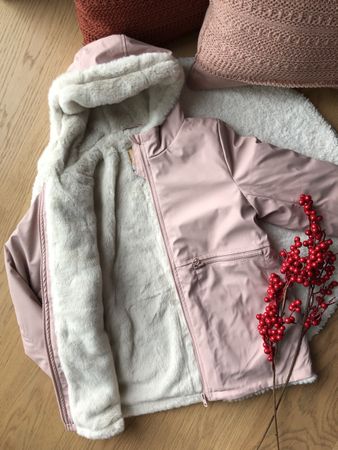 NEUE Mädchen Winterjacke Gr. 128 wasserabweisend rosa Tedd