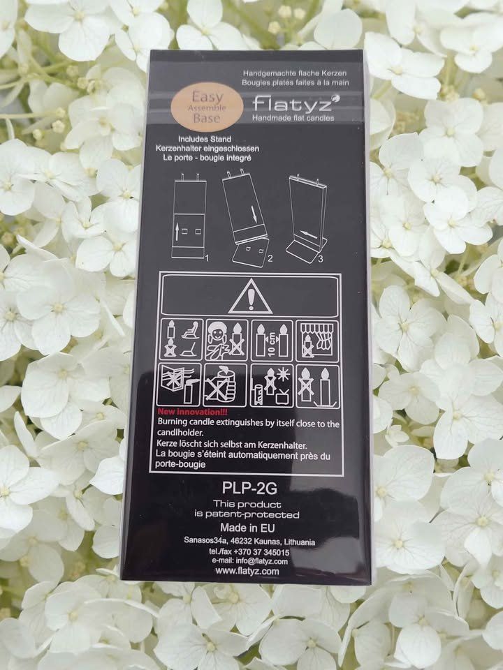 Kerzen: Flache Kerze Frühlingsdeko  NEU – Neu und originalverpackt aus Aarburg von Glitzerschein 1