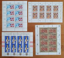 Österreich: 4 Postfrische Kleinbogen 1990 - 1993