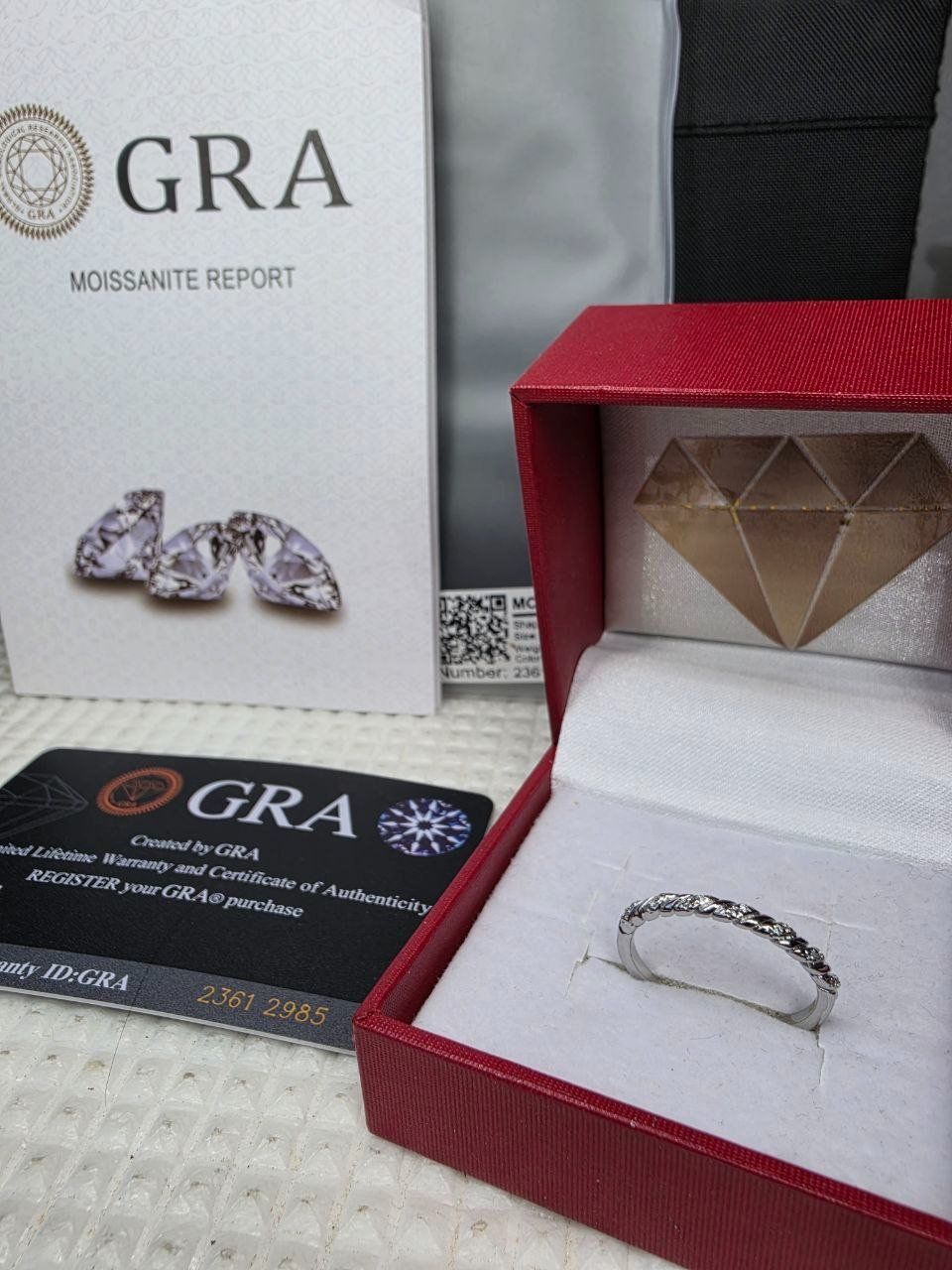 Bagues: Bague argent avec diamants de moissanite certifiés GRA – Neuf avec emballage d'origine à Reconvilier par Tsma67 1