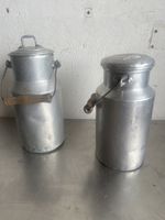 2 kleineMilchkannen Aluminium mit Griffen guter Zustand