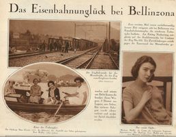 Eisenbahn Unglück von Bellinzona,1924, Bildbericht