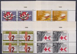 B40) Satz 4.Block 727 - 730, ET Vollstempel, sehe Scan