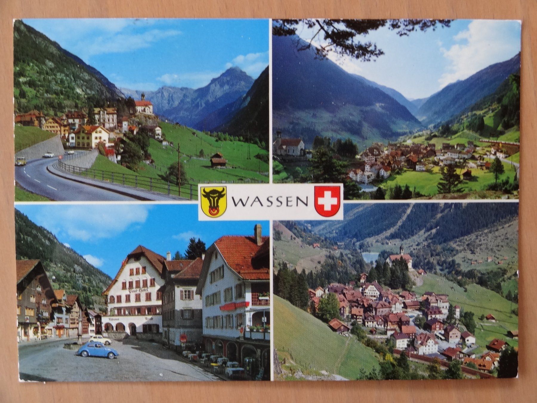 Cartoline postali: Wassen - Uri - 1977 – Usato da St Léonard venduto da Riglin
