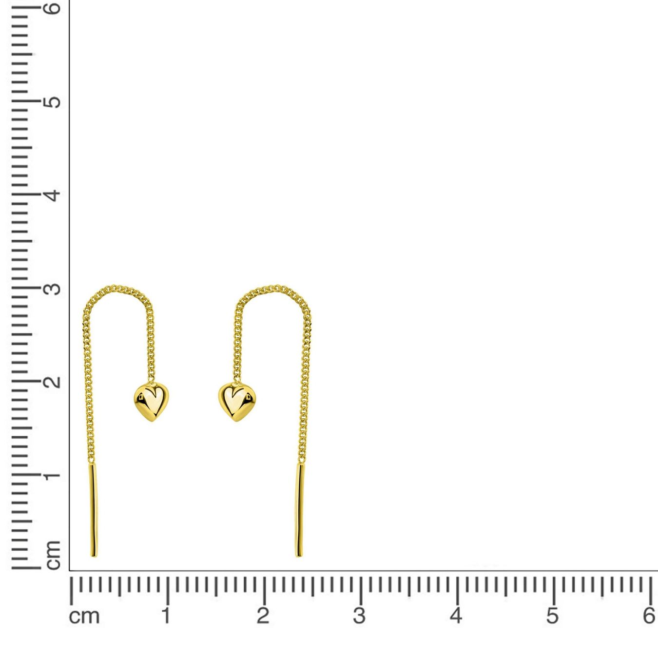 Orecchini pendenti & Orecchini a lobo: Gold 375 Ohrschmuck Ohrringe Herz – Nuovo e nell'imballaggio originale da Hemmental venduto da Goldwelt2 1