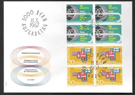 FDC 446 - 447 Serie Viererblöcke ET Bern 13.3.1967