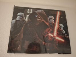 Star Wars Bild aus Puzzle geklebt mit Bilderramen & S.Papier