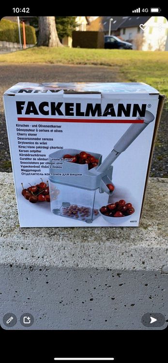 Schnell-Entkerner Für Kirschen & Oliven Mit Praktischem Beutelhalter – Einfache Handhabung, Spart Zeit