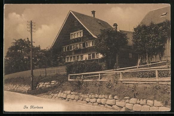 Cartes postales: AK Herisau, Idyll am alten Haus – D'occasion à Berlin par bartko-reher