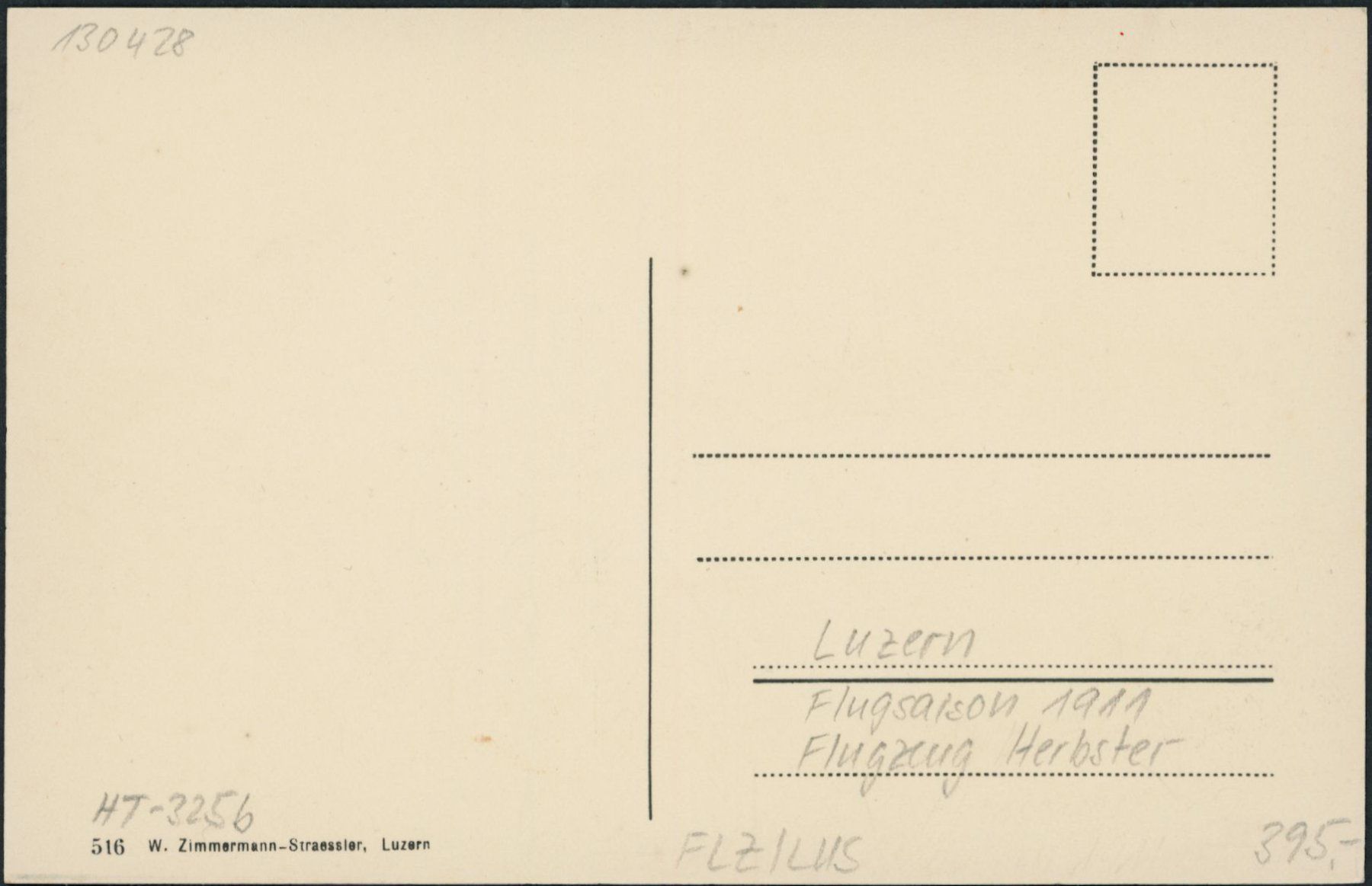 Cartoline postali: LUS Luzern - Flugzeug - Herbster – Usato da Schindellegi venduto da leecollect 1