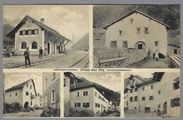1927, SÜSS, GRUSS AUS, BAHNHOF+, SCHÖNE AK