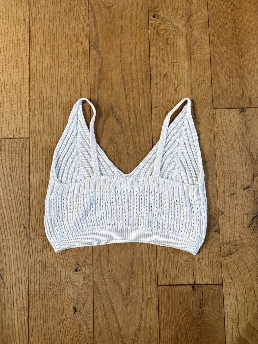 Top: Wunderschönes Strick Top, Weiss, Grösse M – Usato da Frauenfeld venduto da lin_77m9 1