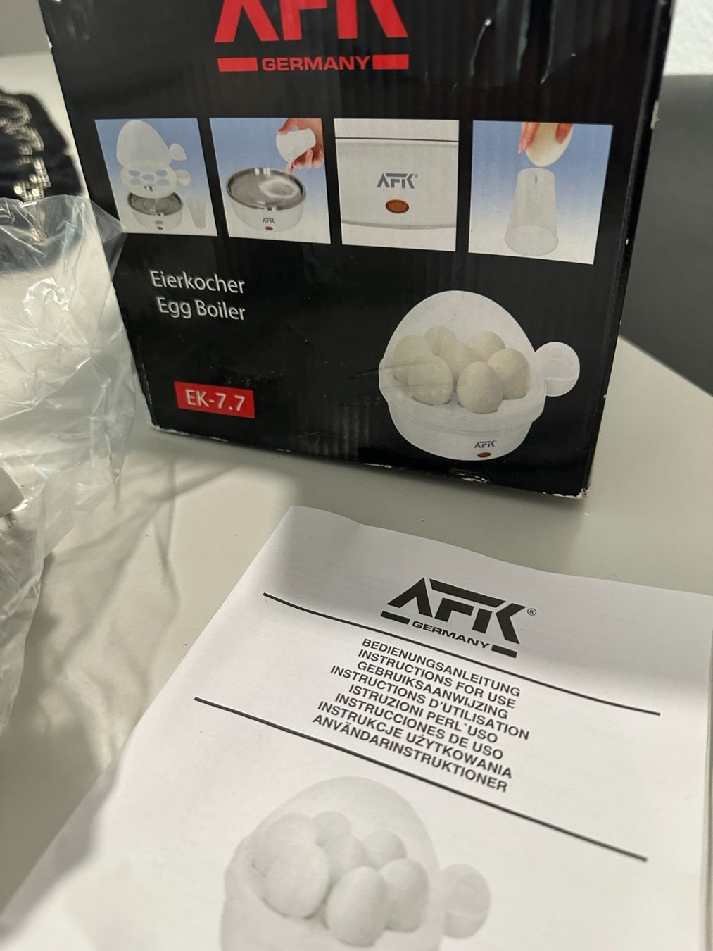 Küchengeräte: AFK Edelstahl Heizschale Eierkocher – Neu und originalverpackt aus Biberist von ShopSoltan 1