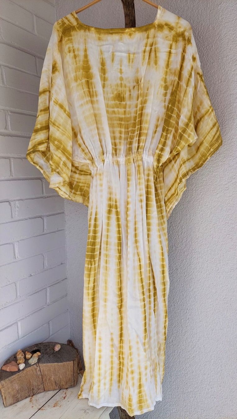Tuniche: Boho-Chic Tie-Dye Kaftan – Free Size | Handmade & Unique – Nuovo e nell'imballaggio originale da Chiasso venduto da Pat_chuli 1
