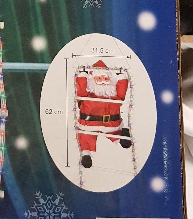Alle Dekorationen: Weihnachtsmann Leiter Deko mit Lichter, Top Zustand! – Gebraucht aus Kirchberg SG von Bibsli 2
